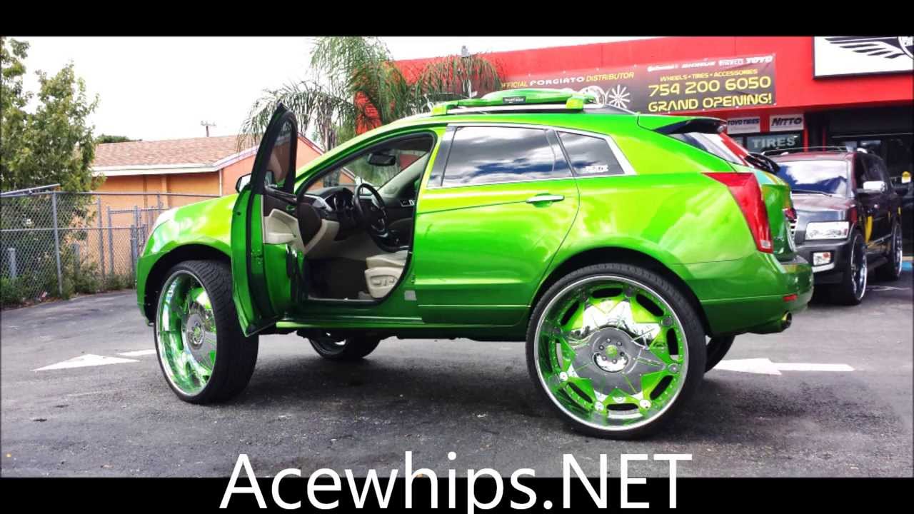 Acewhips.NET- Hellrell's Candy Slime Green Cadillac SRX on 32