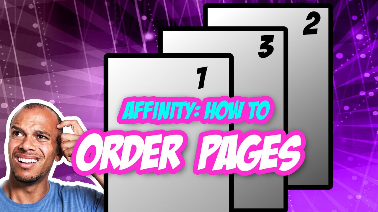 How to order pages in Affinity Designer when exporting to PDF