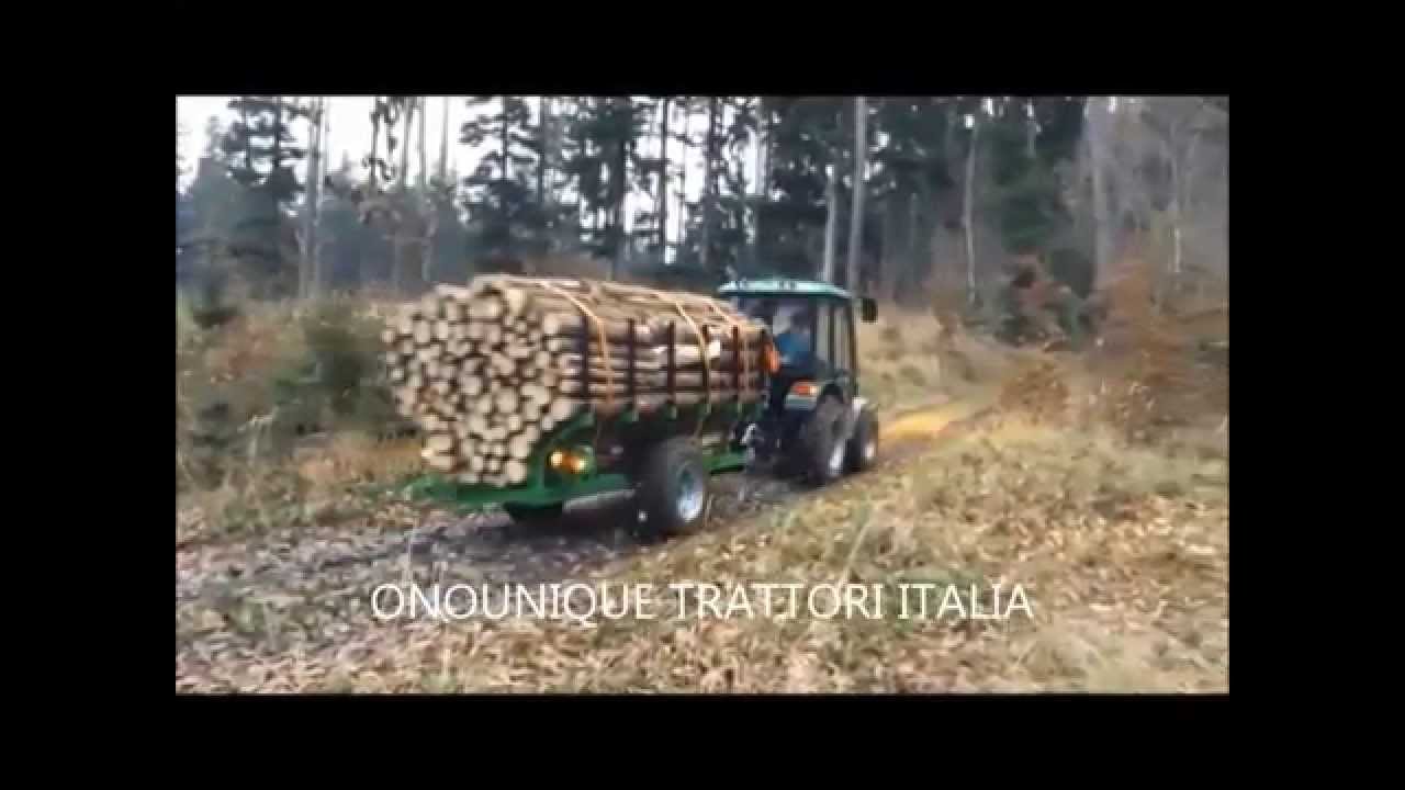 SEMIRIMORCHIO FORESTALE PER IL TRASPORTO DI LEGNAME LVN-3500, ONOUNIQUE TRATTORI ITALIA