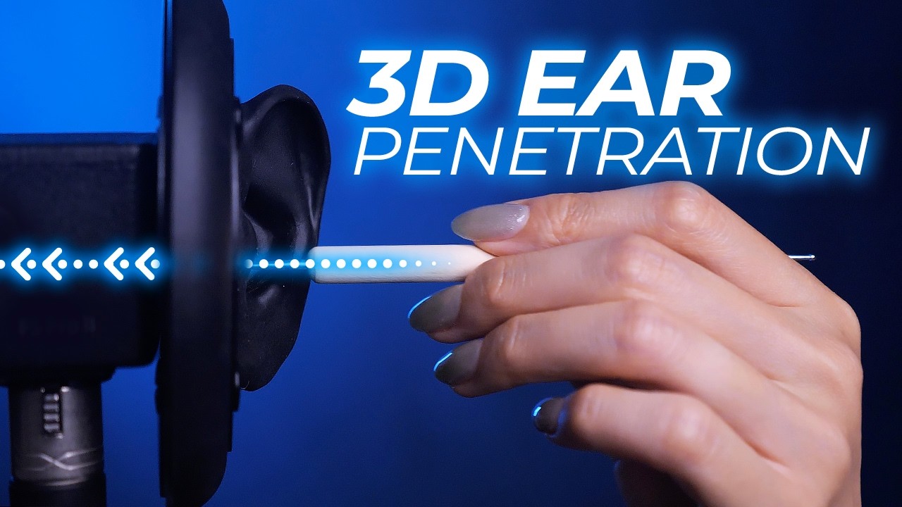ASMR 3D Ear Cleaning that Penetrates Your Brain (No Talking)