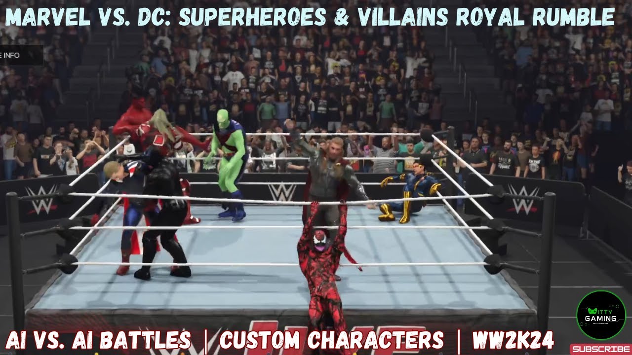 Marvel vs. DC: Superheroes & Villains Royal Rumble | WWE 2K24 Creator Showcase