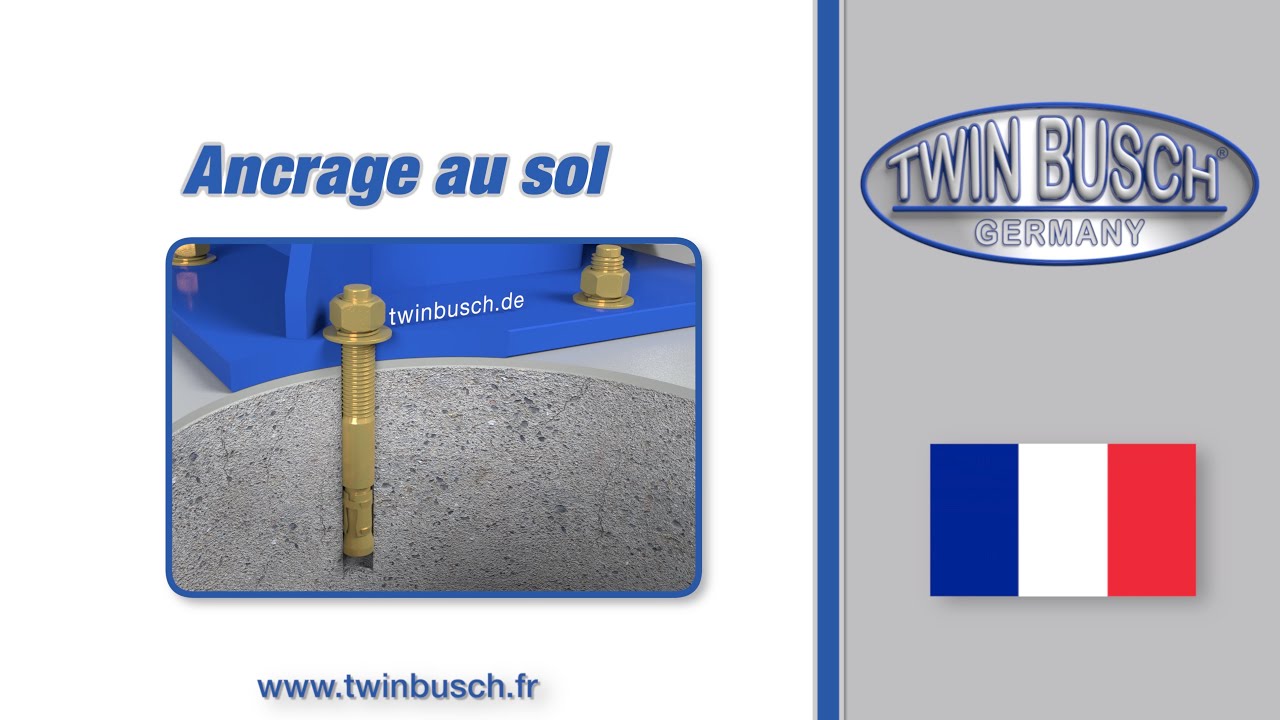 Ancrage au sol pour élévateurs TWIN BUSCH®