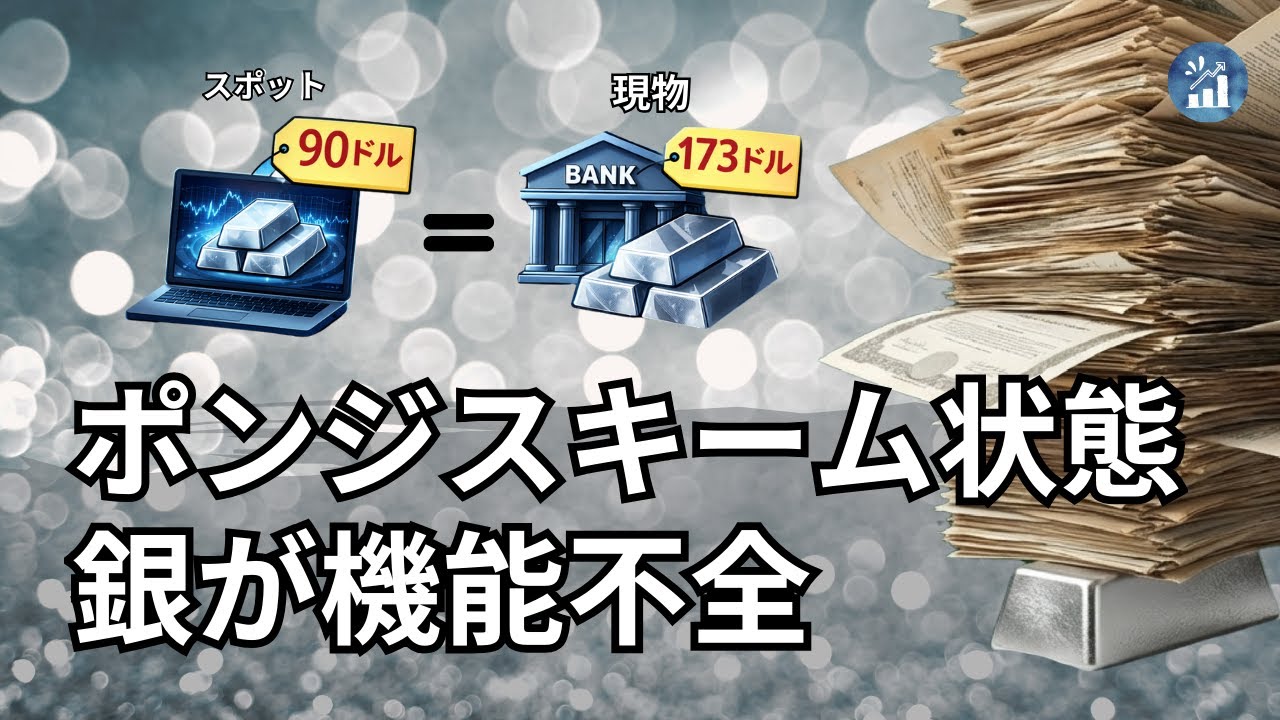 【銀の終焉】90ドルの嘘と173ドルの真実。銀市場を崩壊させる「巨大なポンジスキーム」の正体