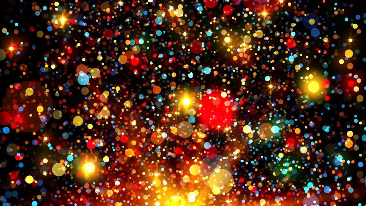 4K Screensaver | Colorful Sparkling Particles ✨ Party Background | 8 Hours (No Sound)