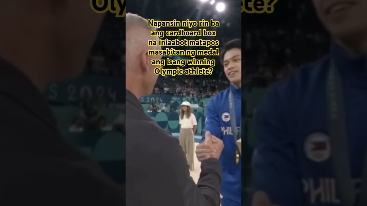 What is inside the box?#carlosyulo #goldmedalist #olympicparis2024 #trending #fypシ゚viral