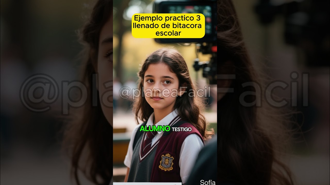 Ejemplo practico 3  llenado de bitácora  escolar