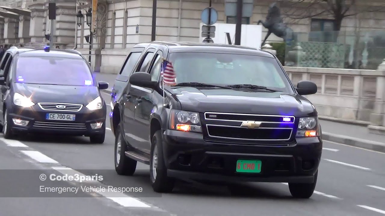 Unmarked Armored Suburban US Ambassador to France
