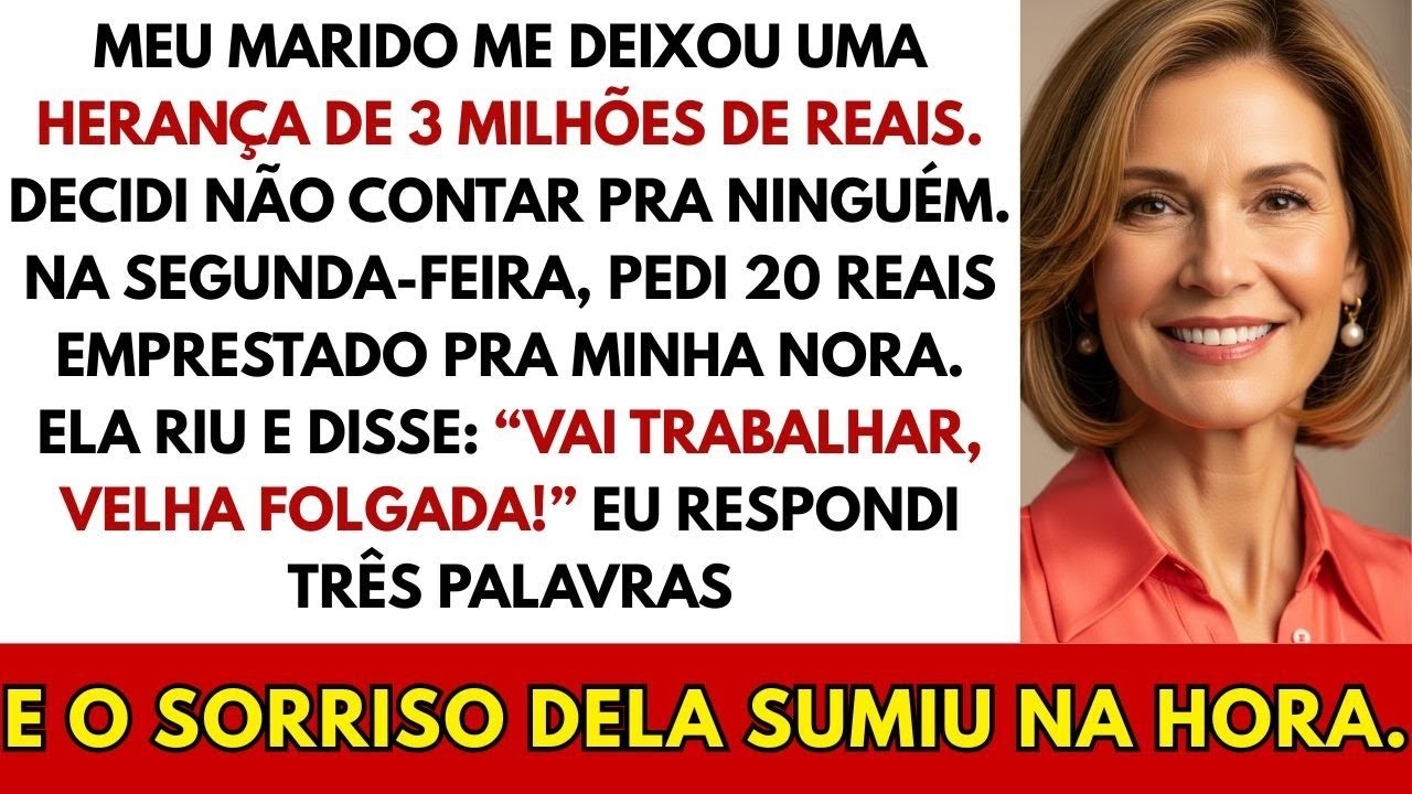 Meu marido me deixou uma herança de 3 milhões de reais e eu não contei a ninguém. Ainda bem...