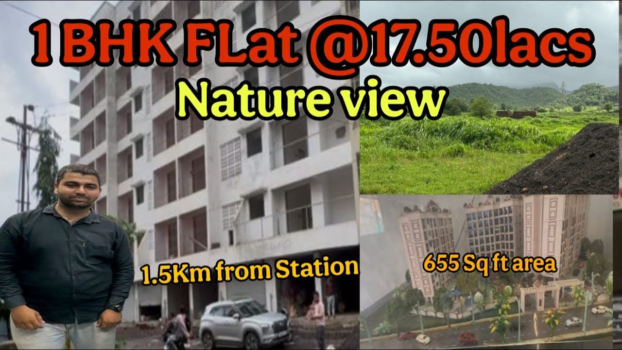 1BHK Flat ₹17.50 Lakh | Near Martheran | Nature View | Explore Neral | Vibes | Family Time