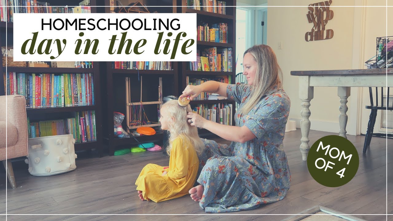 *FULL* DAY IN THE LIFE || PREGNANT MOM OF 4 KIDS  || RELAXED & JOYFUL HOMESCHOOLING & HOMEMAKING