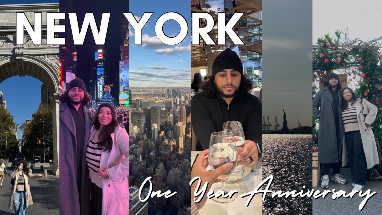 NEW YORK CITY VLOG | Celebrating Our One Year Anniversary (Empire State Building,Time Square,& More)