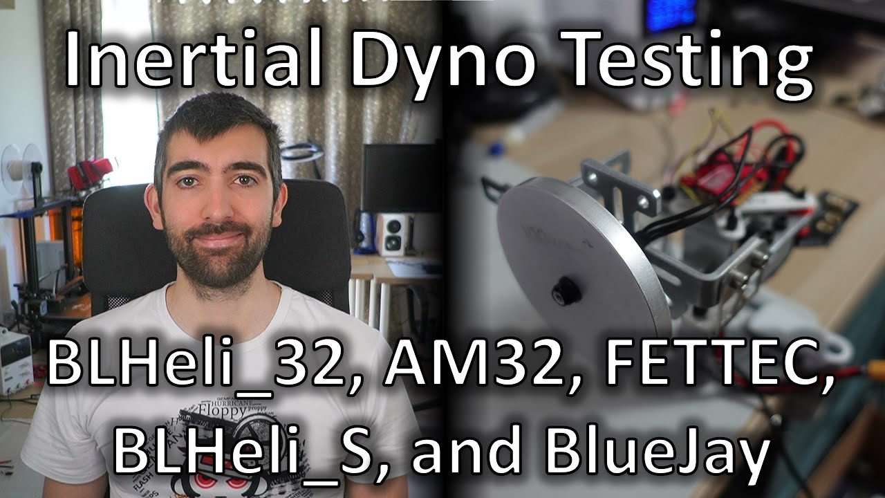 Inertial Dyno testing of BLHeli_32, BLHeli_S, AM32, FETTEC, BLHeli_S and BlueJay