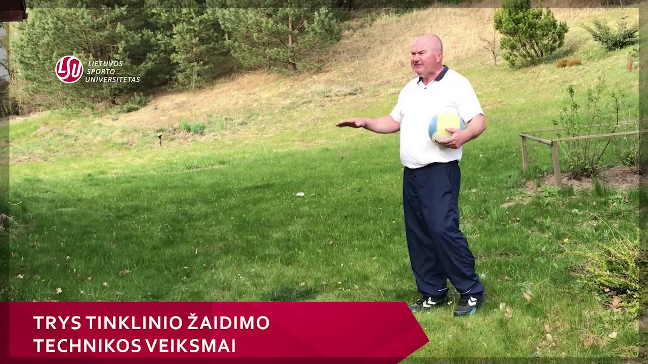 Trys tinklinio žaidimo technikos veiksmai