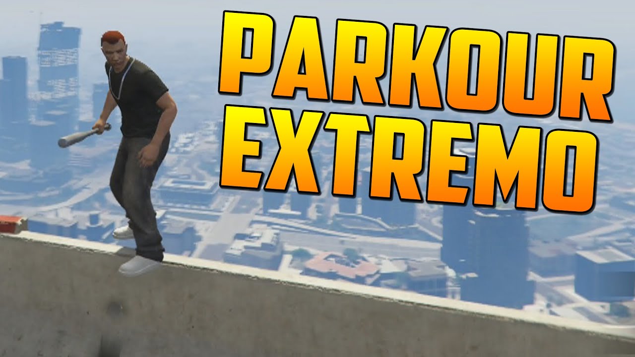 PARKOUR EXTREMO! A TOPE!! - Gameplay GTA 5 Online Funny Moments (Carrera GTA V PS4)