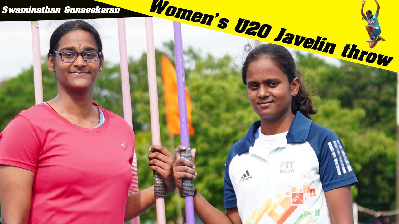 Javelin throw Women U20 || Priyadharshini of Tamil Nadu wins the Gold with a throw of 39.19m