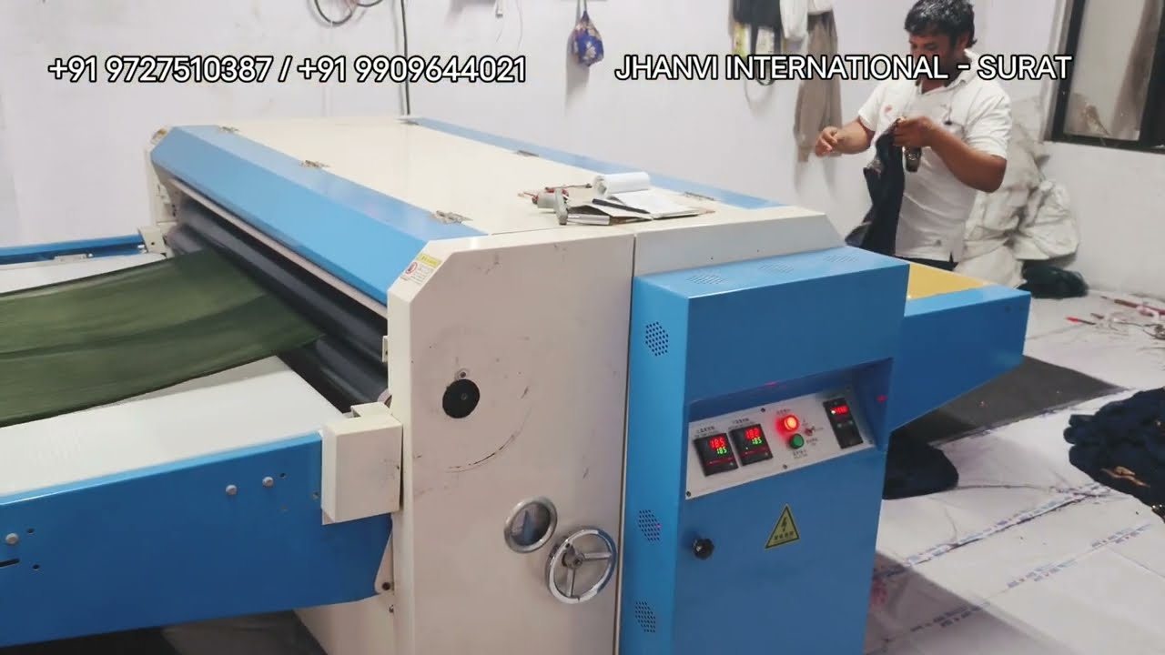 1600 mm Heat press Fusing machine for Sirosky diamond &  jerkan stone fabrics call : +91 9727510387