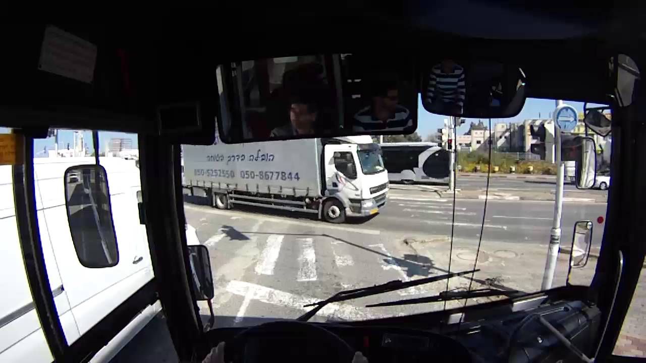 רכב ציבורי בקריות הכנה לטסט