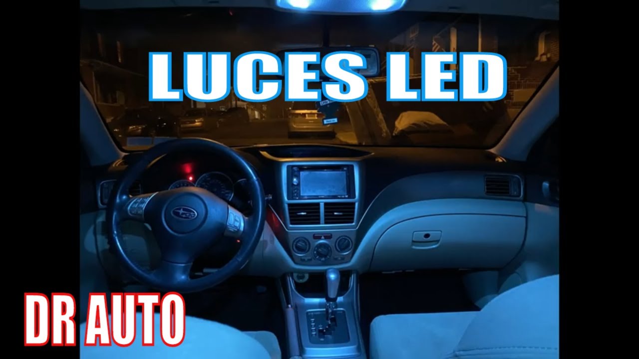 Como instalar luces LED del INTERIOR DE un subaru impreza