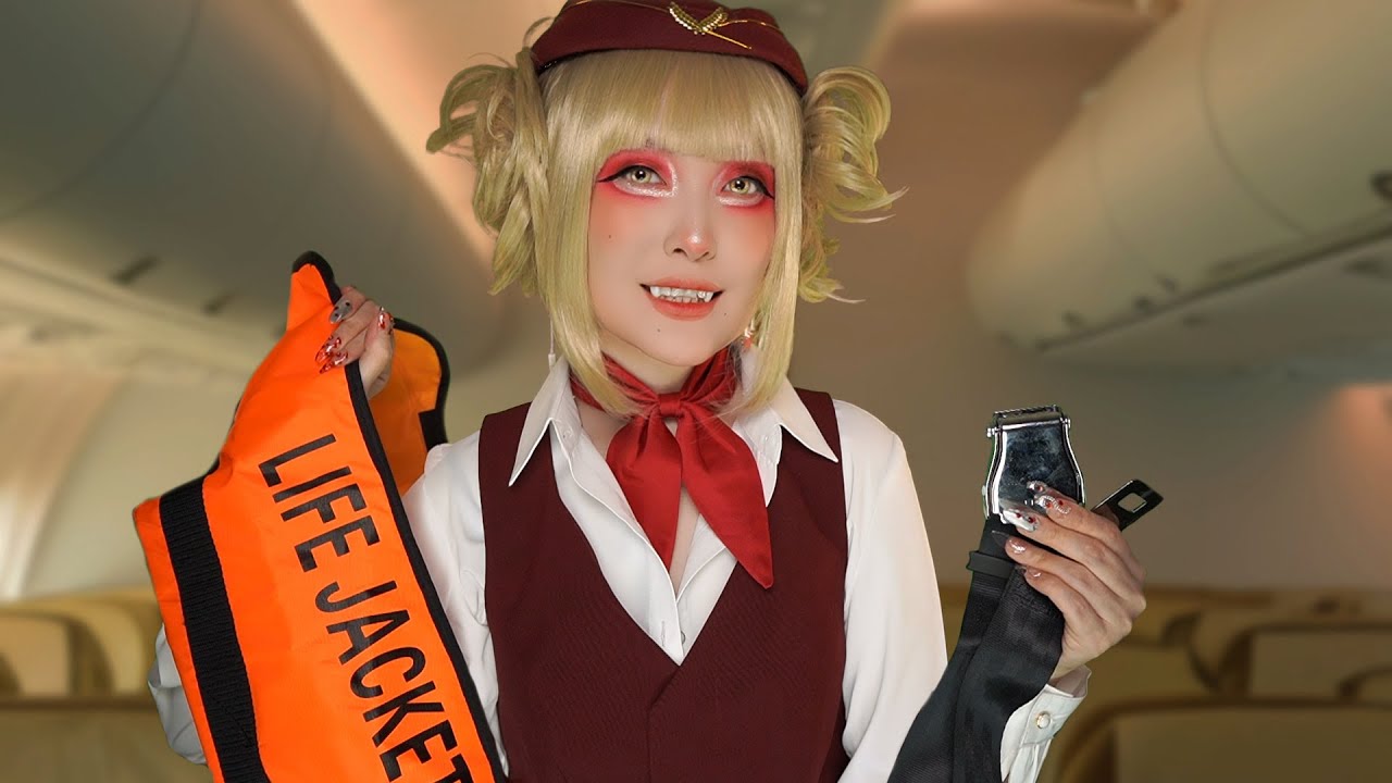 АСМР Стюардесса 🌚 На борту самолета ✈ ASMR RP (SUB)
