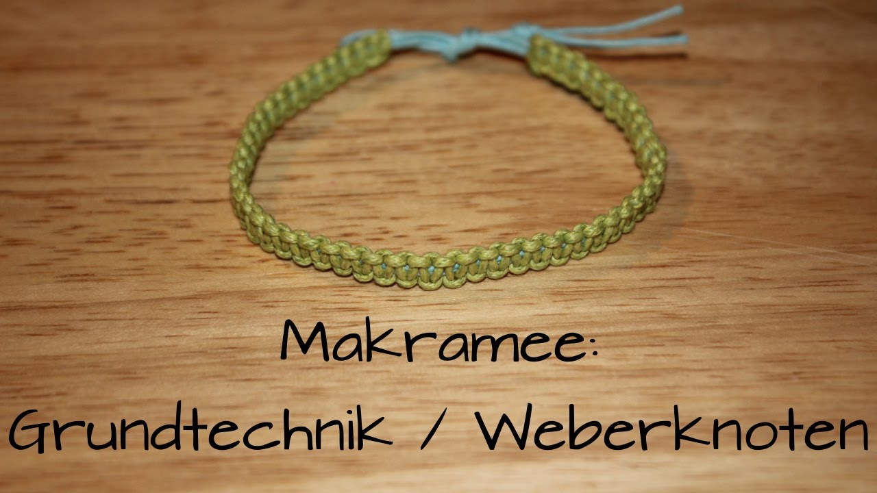Makramee: Weberknoten (Grundtechnik) | DIY