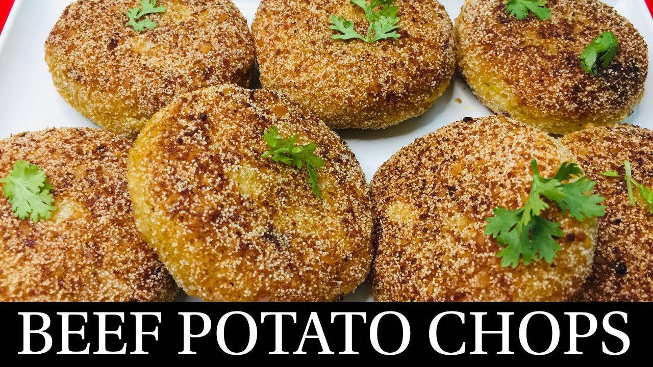 GOAN BEEF MINCE POTATO CHOPS RECIPE | BEEF POTATO CHOPS | BEEF MINCE RECIPE- BY NATASHA