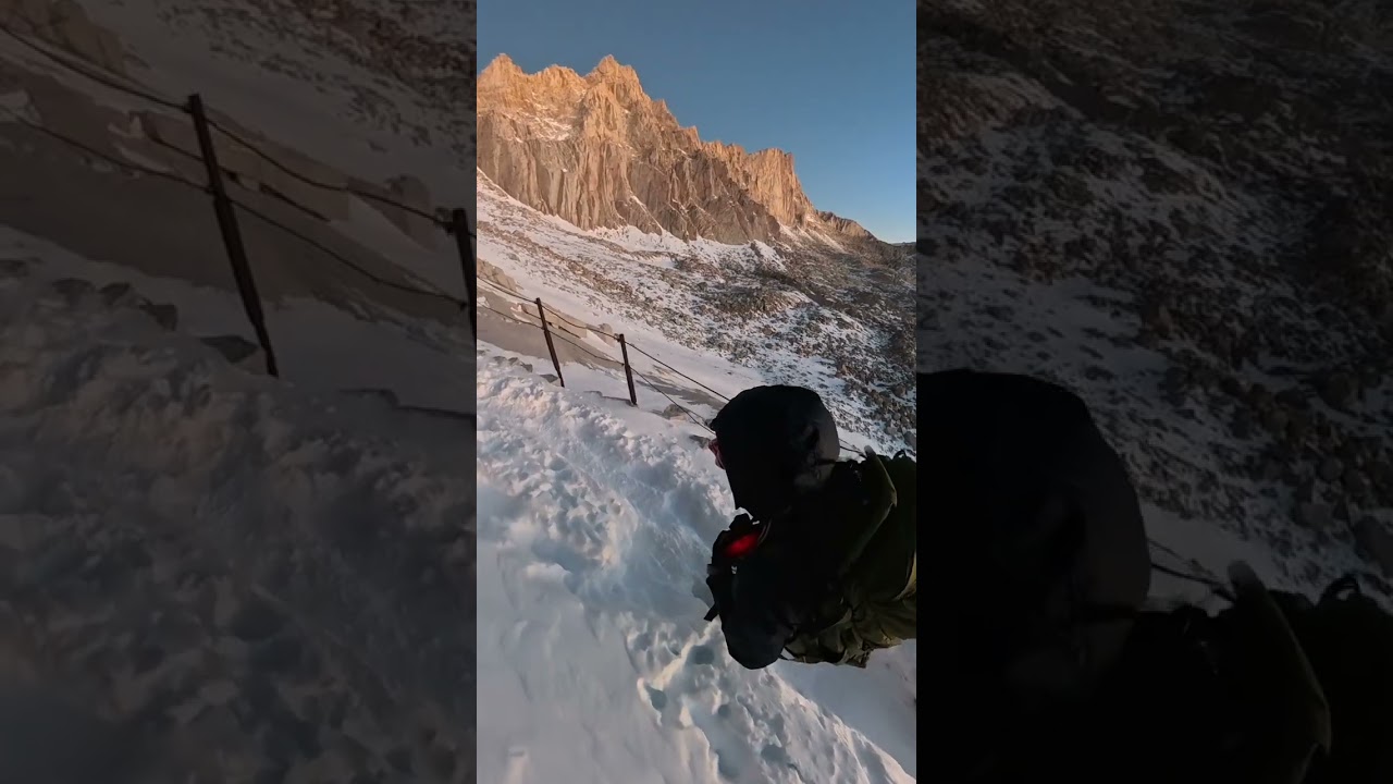 The cables section, 99 switchbacks, Mt Whitney 