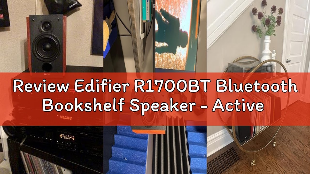 Review Edifier R1700BT Bluetooth Bookshelf Speaker - Active Near-Field Studio Monitors - Powered Spe