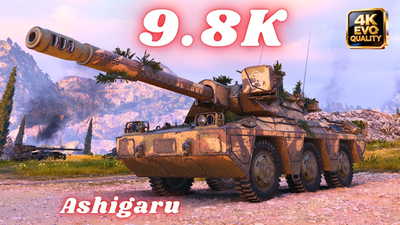 Ashigaru  9.8K Damage 5 Kills World of Tanks #wot