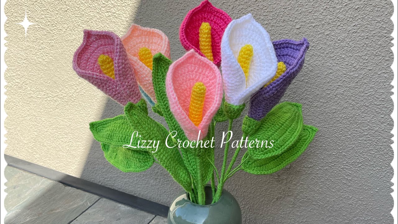 How to Crochet a Calla Lily Easy and Quick 🌷🌺