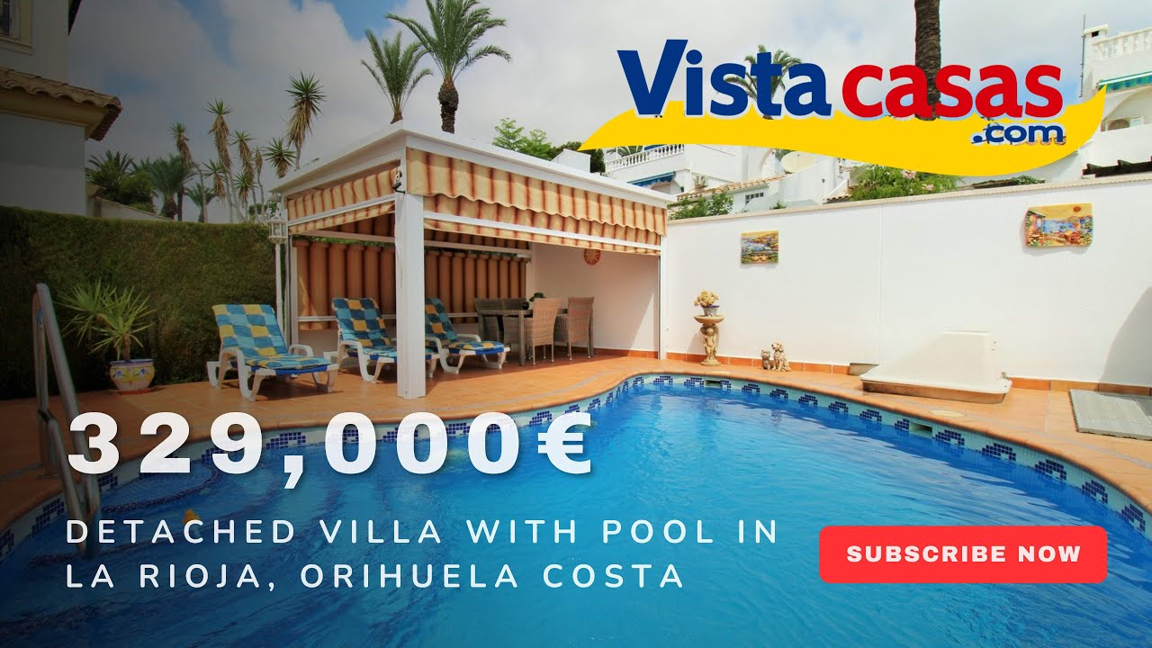 Modern 3-Bed Villa with Private Pool for 329,000€ | La Rioja, Los Dolses, Orihuela Costa