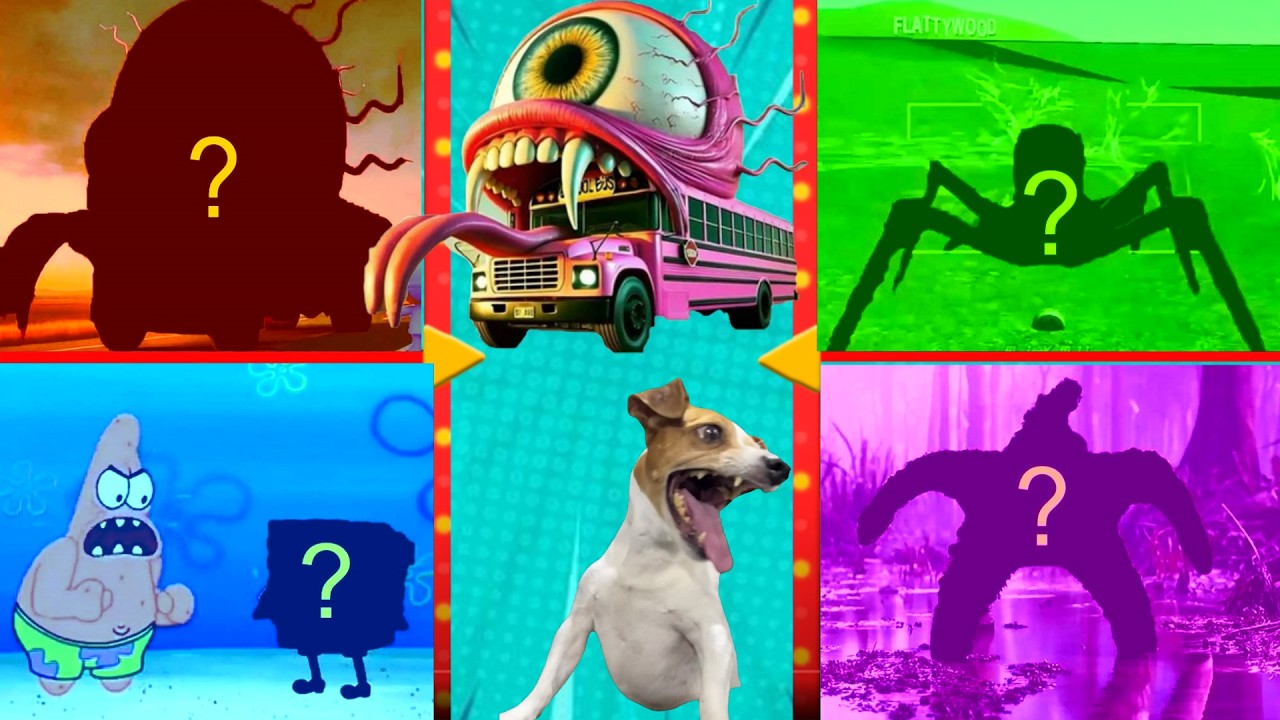 SpongeBOB🆚School Bus Monster 🆚 Minion Zombie 🆚 Hungry star⚡️Tiles Hop#18