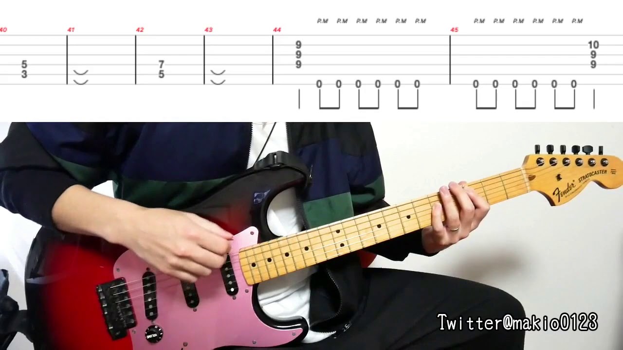 【Butter-Fly（バッキングギターTAB譜付き）】ギター弾いてみた