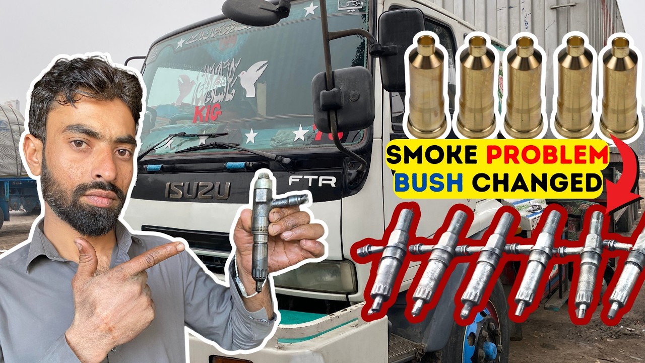 Isuzu Truck Smoke problem caused by Injector bushes and washers | اردو / हिन्दी