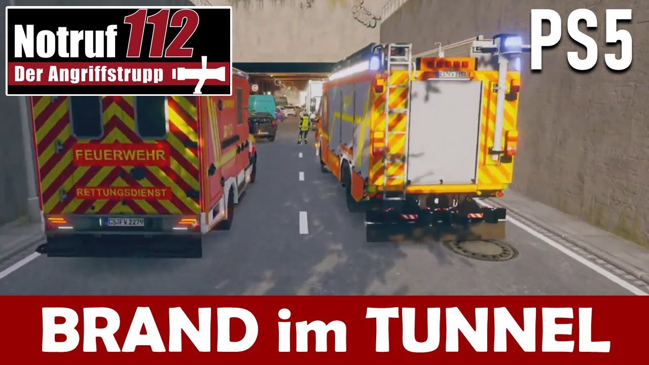 Notruf 112 🚒 Der Angriffstrupp | PS5 - Karriere #05 | HEFTIGER BRAND im FAHRZEUG TUNNEL !