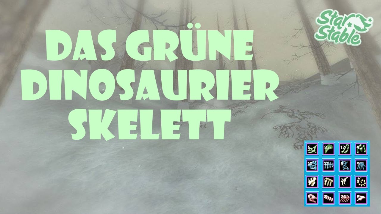 Star Stable [SSO]: Das GRÜNE Dinosaurier Skelett | The GREEN Dinosaur Skeleton
