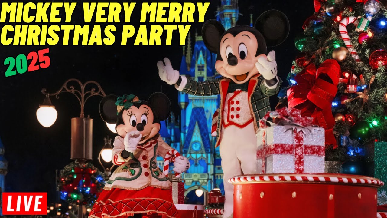 🔴 LIVE: Mickey's Very Merry Christmas Party 2025 at Magic Kingdom - Walt Disney World 11/16/2025