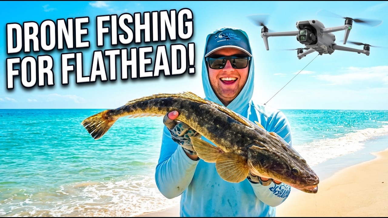 Drone fishing flathead!! all bread and butter species