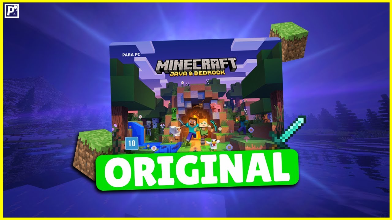 COMPREI O MINECRAFT ORIGINAL PARA PC E MOSTREI O PASSO A PASSO!