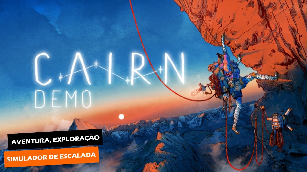 UM SIMULADOR DE ESCALADA MUITO INTERESSANTE | CAIRN DEMO PC PT BR