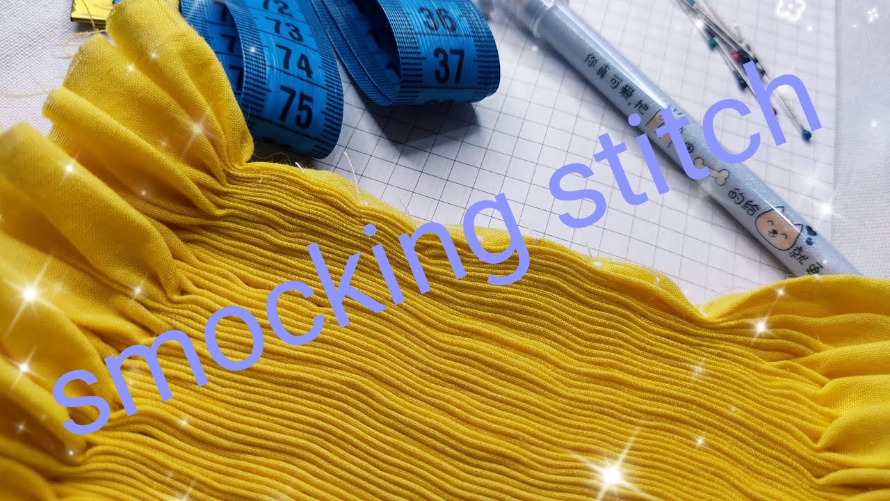 The basics of smocking stitch اساسيات غرزة السموك بفكرة جديدة و بسيطة  