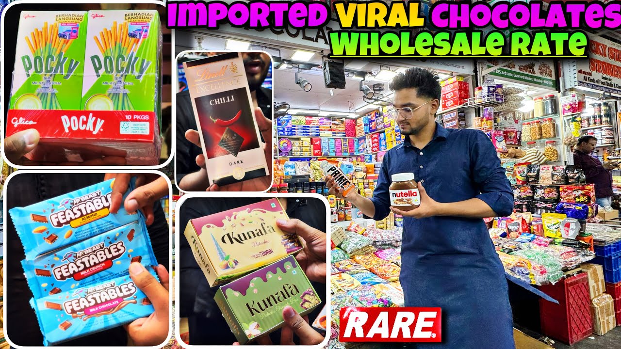 RARE International IMPORTED CHOCOLATES at WHOLESALE Rate😍at MUMBAI Chocolate Traders Crowford Market