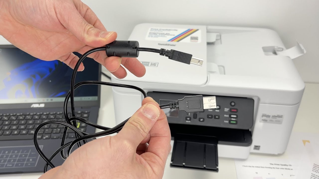 Brother MFC-J1365DW : How to Setup With USB Cable