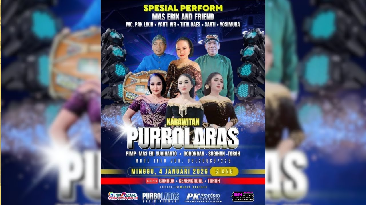 🔴[LIVE] PURBO LARAS | Wedding GONDO & CANDRA | SN PRO AUDIO | Gandok-Genengadal | Minggu,04 jan 2026
