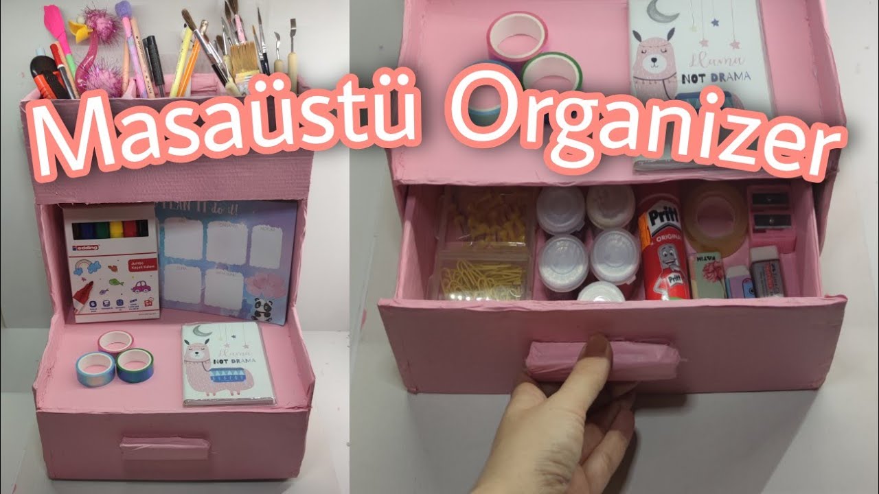 Masaüstü Organizer Yapımı! DIY Desktop Organizer