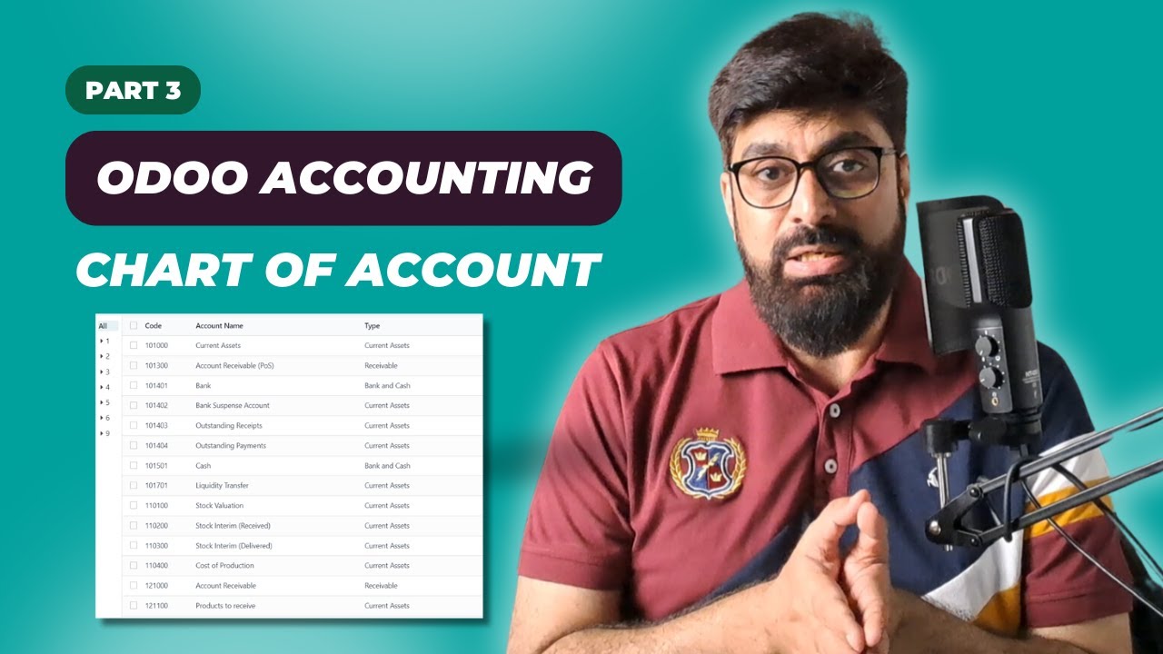 Odoo Accounting | Chart of Account | Odoo Tutorial | Odoo Accounting Tutorial