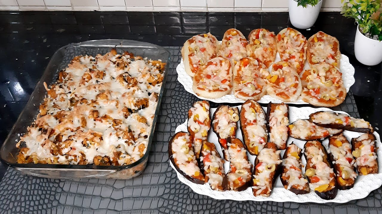 بيتزا بالبادنجال و البطاطس مع كراتان روعة من ألذ واحسن الاطباق😋