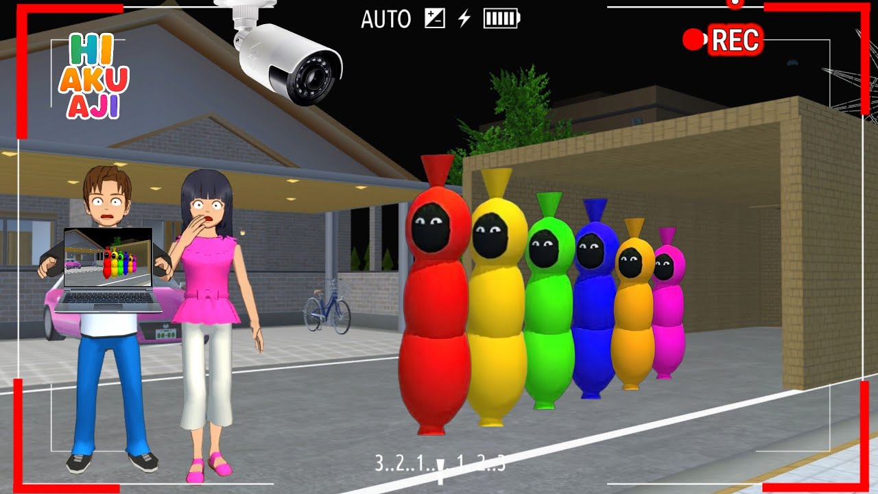 Yuta Mio Panik CCTV Merekam Ada Hantu POCONG RAINBOW Keluar Dari Terowongan depan Rumah 😱 | Sakura