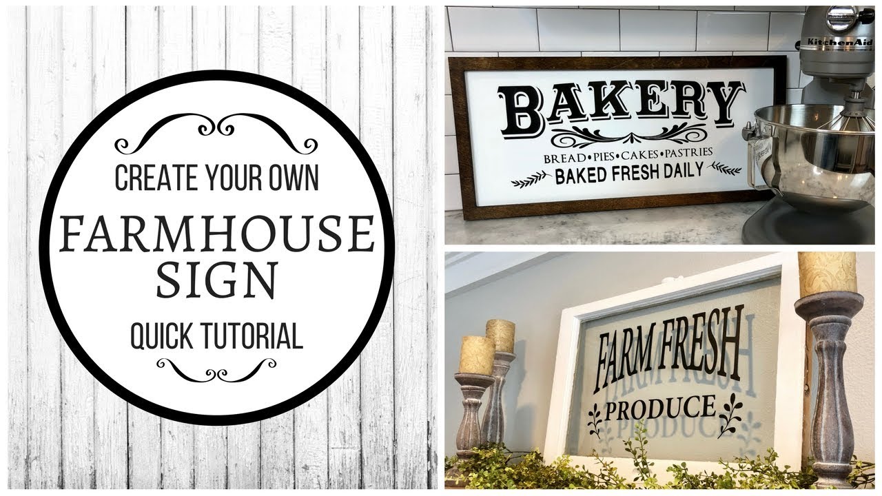 DIY FARMHOUSE SIGN | VINYL DECALS