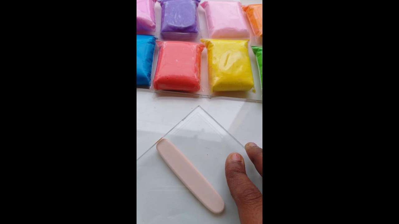 How to make a candy lolipop very easily with super clay diy