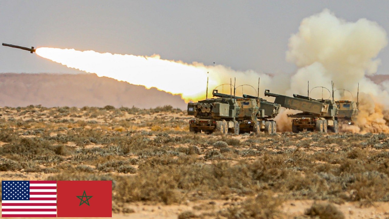 Вооруженные силы США: M142 HIMARS во время учений African Lion в Марокко.